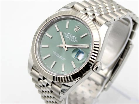 most popular green faced rolex watch|rolex 41mm date just mint dial.